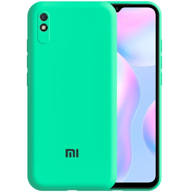 Силикон Original 360 ShutCam Case Logo Xiaomi Redmi 9A (Бирюзовый)