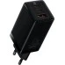 Baseus GaN3 Pro 65W Charger (2 Type-C / 1 USB) + Type-C to Type-C Cable (Black) Baseus GaN3 Pro 65W Charger (2 Type-C / 1 USB) + Type-C to Type-C Cable (Black)
