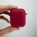 Чохол для навушників Full Silicone Case з мікрофіброю для Apple AirPods (рожево-червоний) Чохол для навушників Full Silicone Case з мікрофіброю для Apple AirPods (рожево-червоний)