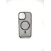 Силіконовий чохол iPaky Carbon Clear з MagSafe для iPhone 15 (Чорний)
