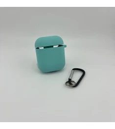 Чохол для навушників Full Silicone Case with Microfiber Apple AirPods (23) Sea B..