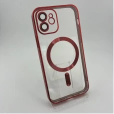 Чохол UMKU Shining з MagSafe для Apple iPhone 12 (Червоний)