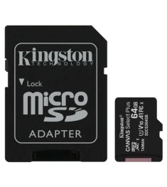 Kingston Canvas Select Plus MicroSDXC Memory Card 64GB (UHS-1) (A1) (Class 10) +..
