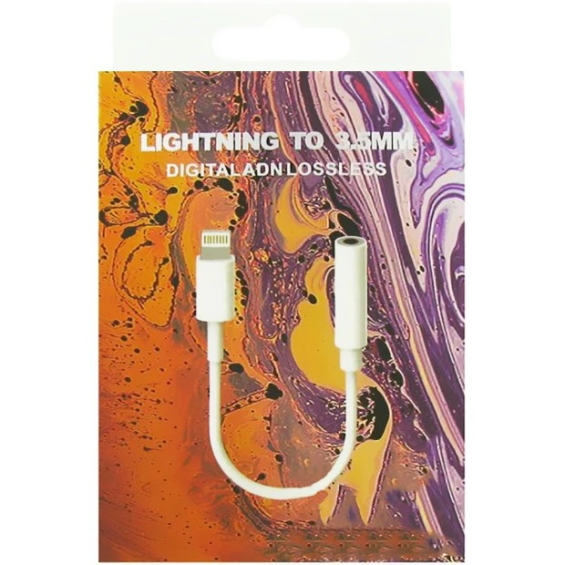 Переходник JH-001 Lightning to 3.5mm Jack (Белый)
