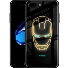 Накладка Luminous Glass Case Apple iPhone 7 Plus / 8 Plus (Iron Man)
