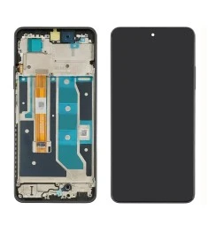 Дисплей для Realme C67 (4G) с чёрным тачскрином и зелёной корпусной рамкой