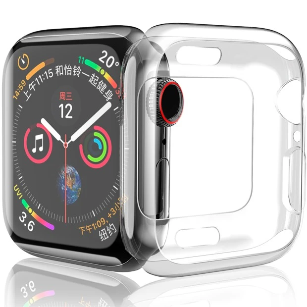 Силиконовый чехол WS Apple Watch 42 / 44 mm (прозрачный)