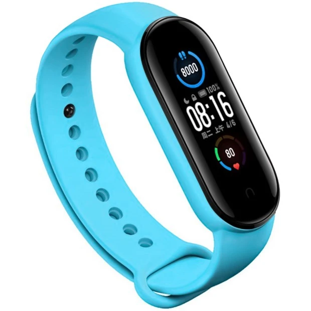 Original Design Strap for Xiaomi Mi Band 5  /  Mi Band 6 (52) Sky Blue
