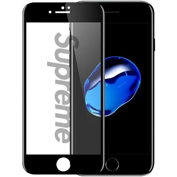 Захисне скло 5D Picture для Apple iPhone 6 Plus  /  7 Plus  /  8 Plus Чорне (Supreme)