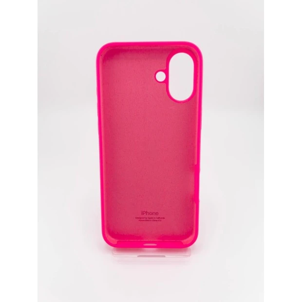 Силіконовий оригінальний чохол Apple iPhone 16 Plus (31) Barbie Pink