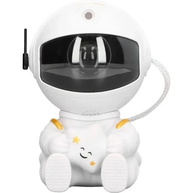 Дитячий нічник-проектор зоряного неба Small Astronaut (Білий)
