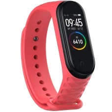 Ремешок Ribbed Style Xiaomi Mi Band 3 / Mi Band 4 (Красный)