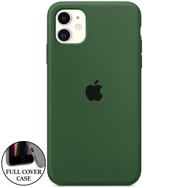 Оригінальний силіконовий чохол для Apple iPhone 11 (52) Оливковий
