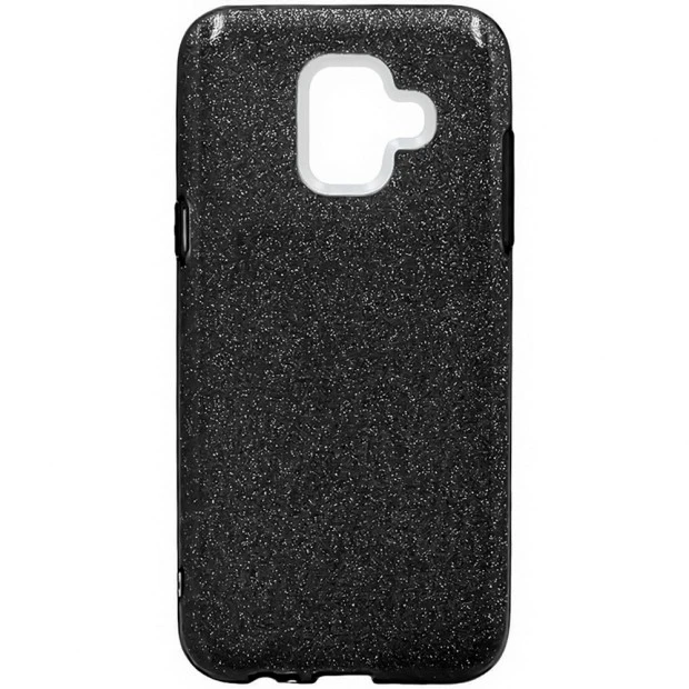Силикон Glitter Samsung Galaxy A6 (2018) A600 (Чёрный)