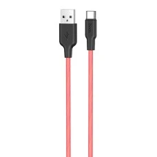 USB-кабель Hoco Silicone X21 Plus Fluorescent 1m (Type-C) (Красный)