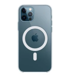 Силикон Original MagSafe Case Apple iPhone 12 / 12 Pro (Clear)