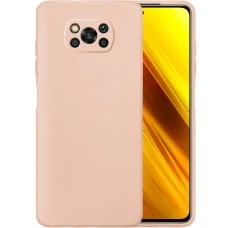 Силикон Original Case Xiaomi Poco X3 (Пудровый)