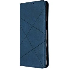 Чехол-книжка Leather Book Xiaomi Redmi Note 9 Pro / Note 9S (Синий)