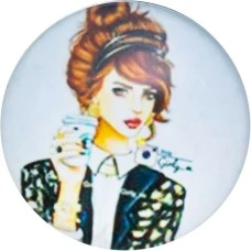 Холдер Popsocket Smile (Girl, C234) (уценка) 1 категория