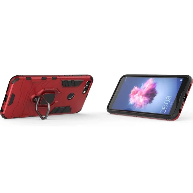 Бронь-чохол Ring Armor Case Huawei P Smart (Червоний)