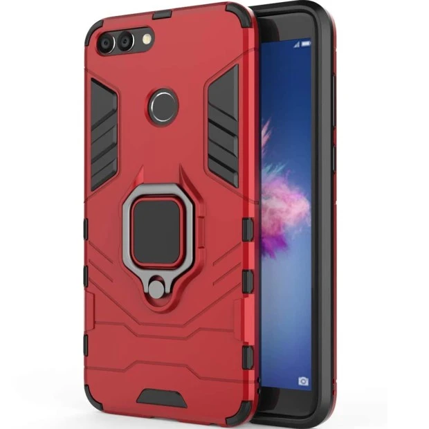 Бронь-чохол Ring Armor Case Huawei P Smart (Червоний)