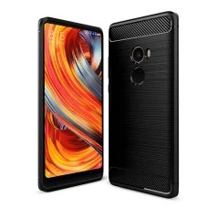 Силиконовый чехол Polished Carbon Xiaomi Mi Mix 2 (Черный)