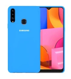 Силикон Original Case Samsung Galaxy A20S (2019) (Голубой)