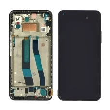 Дисплей для Xiaomi Mi 11 Lite с чёрным тачскрином и корпусной рамкой OLED