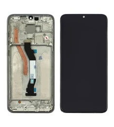 Дисплей для Xiaomi Redmi Note 8 Pro с чёрным тачскрином и серебристой корпусной ..