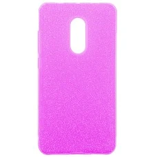 Силикон Glitter Xiaomi Redmi Note 4x (Розовый)