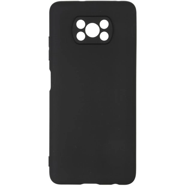 Силикон Graphite Xiaomi Poco X3  / Poco X3 Pro (Чёрный)