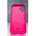 Силіконовий оригінальний круглий чохол для Apple iPhone 16 (31) кольору «Barbie Pink».
