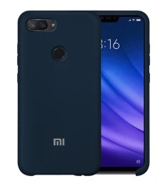 Силикон Original Case Xiaomi Mi8 Lite (Тёмно-синий)