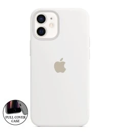 Оригінальний силіконовий чохол Apple iPhone 12 Mini (06) білий