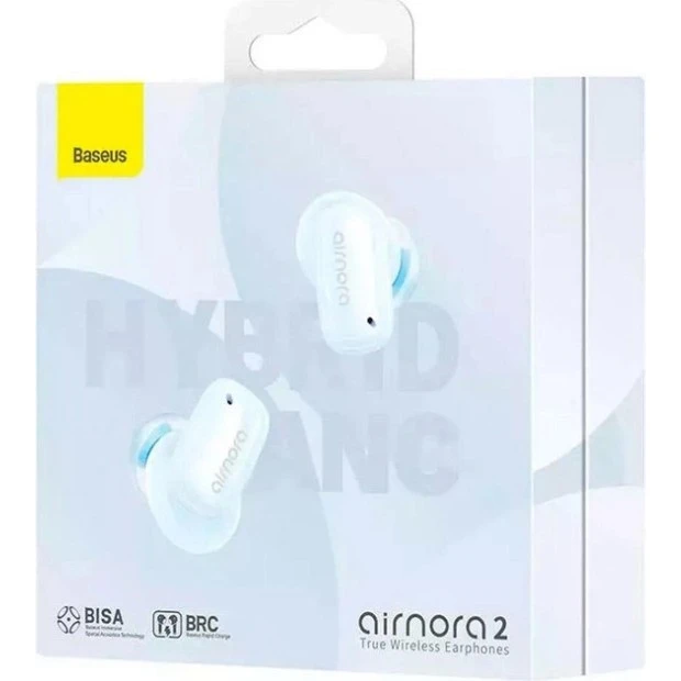 Беспроводные наушники-гарнитура вакуумные Baseus AirNora 2 (Blue)
