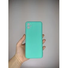 Силіконовий оригінальний 360 чохол для Samsung Galaxy A04E (2022) (ShutCam) (Бірюзовий)