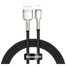 USB-кабель Baseus Cafule Metal Data 2.4A (0.25m) (Lightning) (Чёрный) CALJK-01