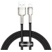 USB-кабель Baseus Cafule Metal Data 2.4A (0.25m) (Lightning) (Чёрный) CALJK-01 USB-кабель Baseus Cafule Metal Data 2.4A (0.25m) (Lightning) (Чёрный) CALJK-01