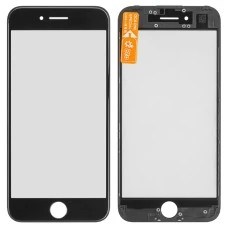 Защитное стекло для дисплея Apple iPhone 7 Black + Frame + OCA (AAA)