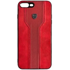 Силикон iPefet Ferrari Apple iPhone 7 Plus / 8 Plus (Красный)