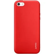 Силикон iNavi Color Apple iPhone 5 / 5s / SE (красный)