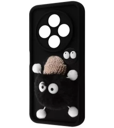 Чохол Pretty Things Case для Xiaomi Redmi 14C 4G (Чорний / Пухнастий Чорний)
