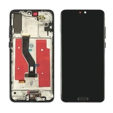 Дисплей для Huawei P20 Pro с чёрным тачскрином, кнопкой HOME и корпусной рамкой OLED