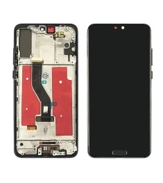 Дисплей для Huawei P20 Pro с чёрным тачскрином, кнопкой HOME и корпусной рамкой ..