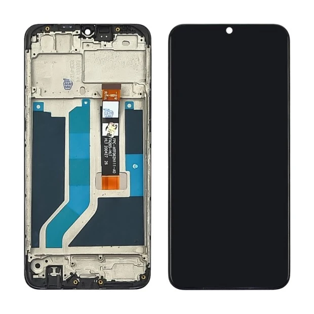 Дисплей для Oppo A5S/ A12 с чёрным тачскрином и корпусной рамкой