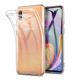 Силикон Molan Shining Samsung Galaxy A20 / A30 (2019) (Прозрачный)