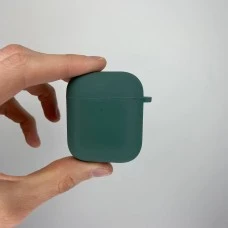 Чехол для наушников Full Silicone Case with Microfiber Apple AirPods Pine Green