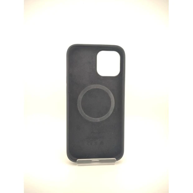 Чохол Silicone Case з MagSafe для Apple iPhone 12 Pro Max (Чорний)