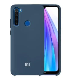 Силикон Original Case Logo Xiaomi Redmi Note 8T (Темно-синий)