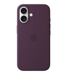 Чохол Silicone Case з MagSafe для Apple iPhone 16 (Слива)